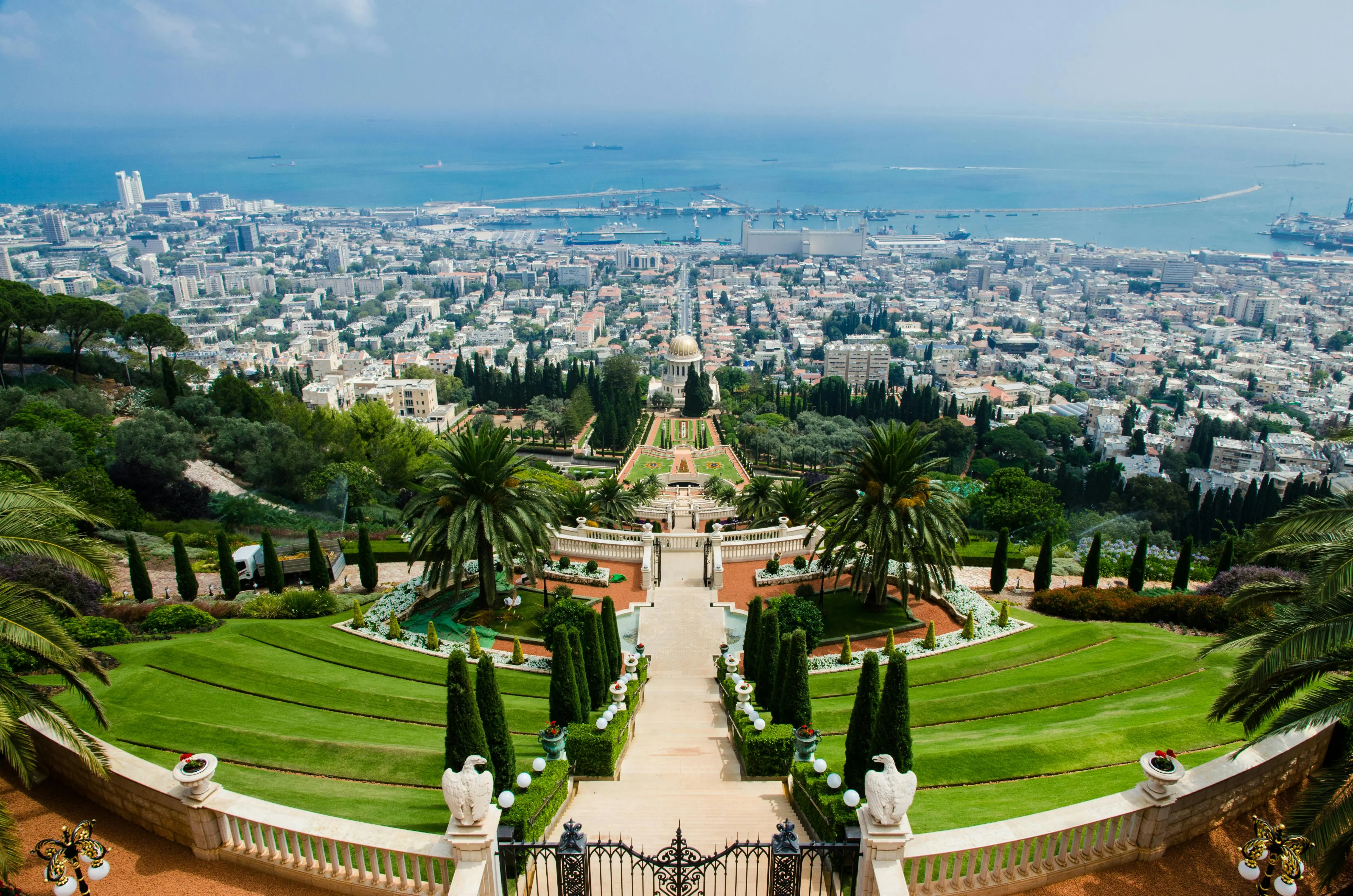 Vista panoramica del monte carmelo en Israel