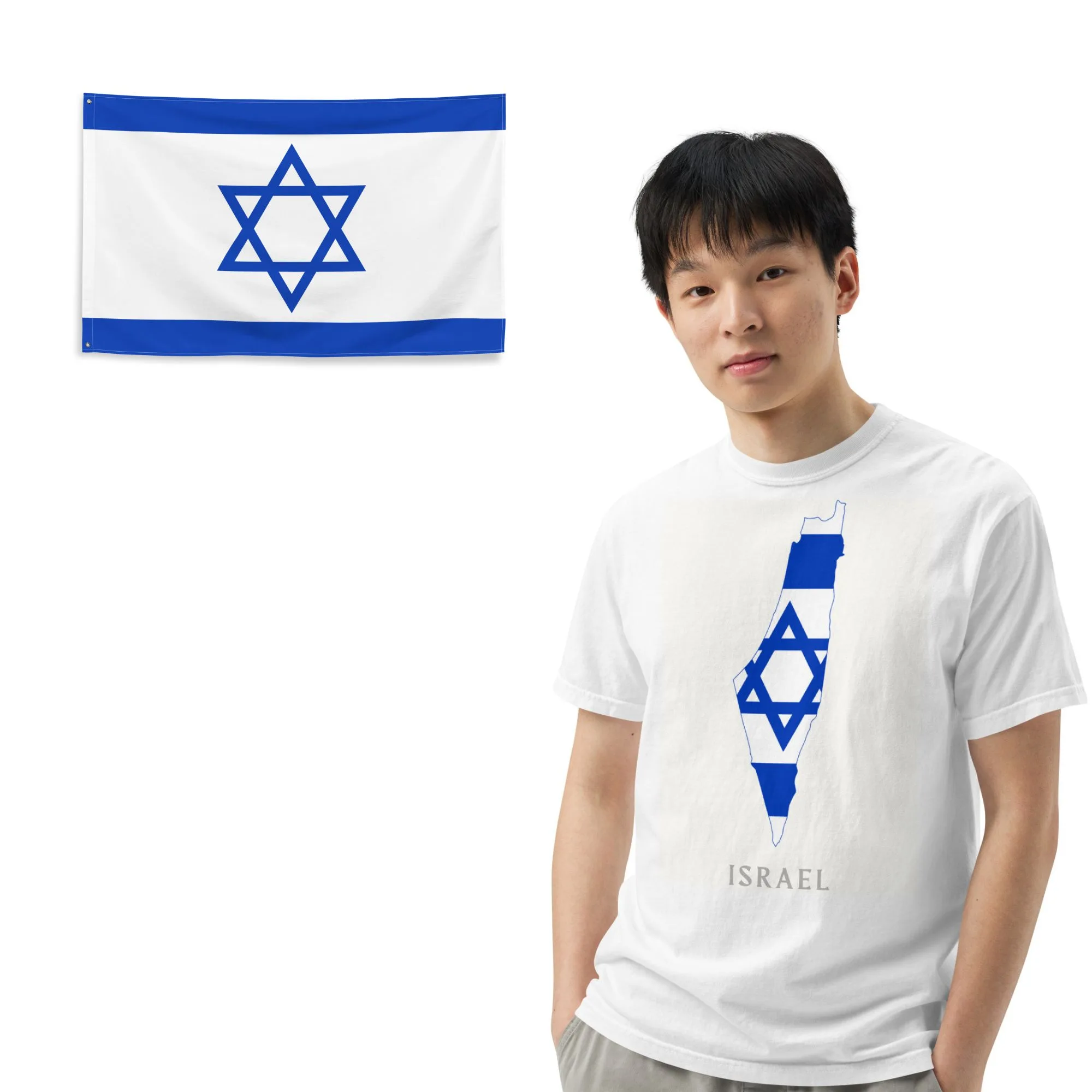 Camiseta + Bandera de Israel Camiseta + Bandera de Israel